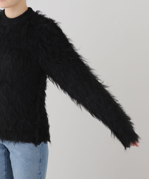 TOGA PULLA(トーガ プルラ)の「TOGA PULLA/トーガプルラ Shaggy knit pullover プルオーバー(ニット/セーター・レディース・ブラック/ピンク・38)」の10枚目の写真