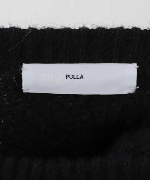 TOGA PULLA(トーガ プルラ)の「TOGA PULLA/トーガプルラ Shaggy knit pullover プルオーバー(ニット/セーター・レディース・ブラック/ピンク・38)」の4枚目の写真
