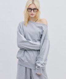 CIAOPANIC TYPY | 【 FILA 別注 】レースドッキング裏毛オフショルダースウェット(スウェット)