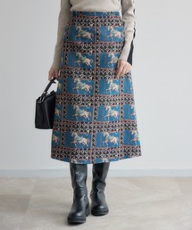MEDI ROENTGEN FLOWER PLEATS SKIRT（スカート）｜Ameri（アメリ）の
