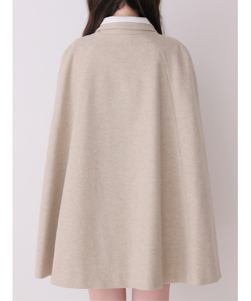 M me eme（エムミーエメ）の「Classical ribbon belted cape coat(eme11105)（その他アウター・レディース・ベージュ/ブラック・FREE）」の11枚目の写真