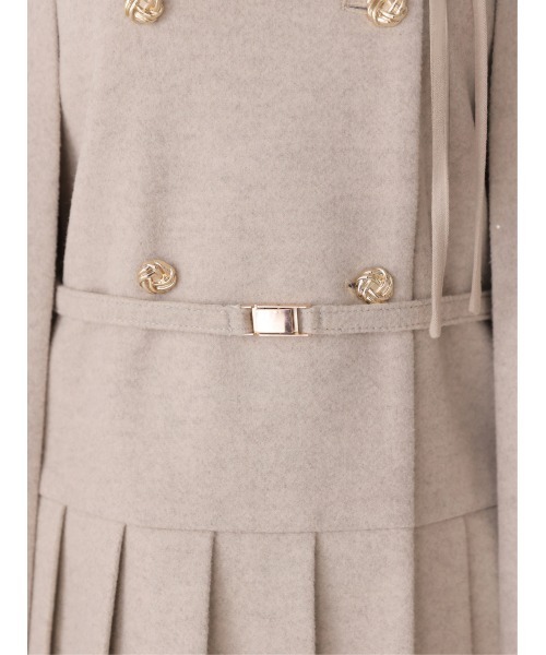 M me eme（エムミーエメ）の「Classical ribbon belted cape coat(eme11105)（その他アウター・レディース・ベージュ/ブラック・FREE）」の16枚目の写真