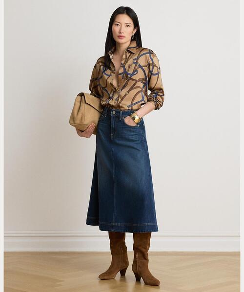 LAUREN RALPH LAUREN｜ローレン ラルフ ローレンのデニムスカート