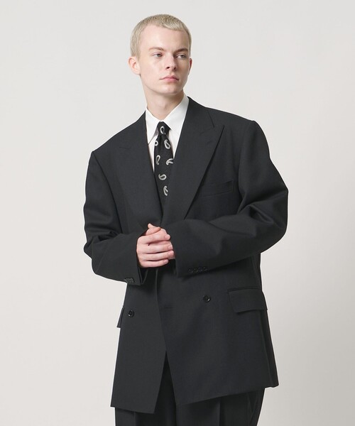 UNITED ARROWS & SONS(ユナイテッドアローズアンドサンズ)の「<UNITED ARROWS & SONS by MASATAKA HATTORI> BIG W 6B/ジャケット(テーラードジャケット・メンズ・ネイビー/ブラック・46/44/48)」の15枚目の写真