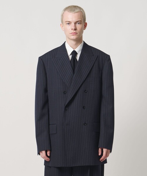 UNITED ARROWS & SONS(ユナイテッドアローズアンドサンズ)の「<UNITED ARROWS & SONS by MASATAKA HATTORI> BIG W 6B/ジャケット(テーラードジャケット・メンズ・ネイビー/ブラック・46/44/48)」の18枚目の写真