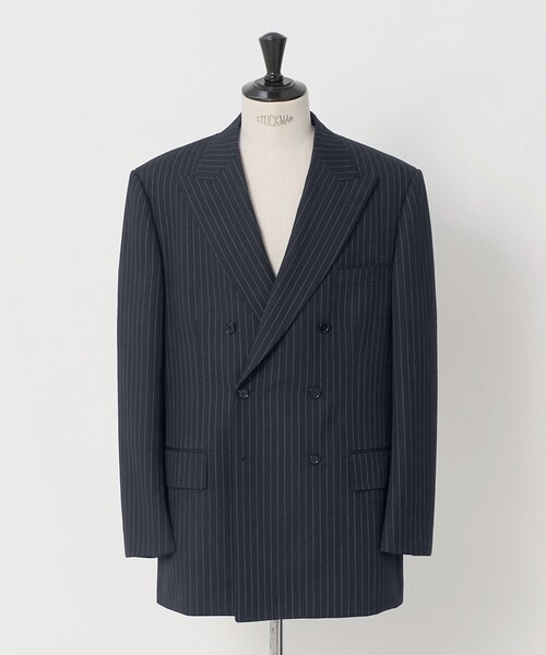 UNITED ARROWS & SONS(ユナイテッドアローズアンドサンズ)の「<UNITED ARROWS & SONS by MASATAKA HATTORI> BIG W 6B/ジャケット(テーラードジャケット・メンズ・ネイビー/ブラック・46/44/48)」の9枚目の写真