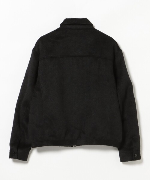 BEAMS HEART(ビームスハート)の「シャギー ジップアップ ブルゾン(ライダースジャケット・メンズ・ブラック/ブラウン・LARGE/MEDIUM/SMALL)」の5枚目の写真