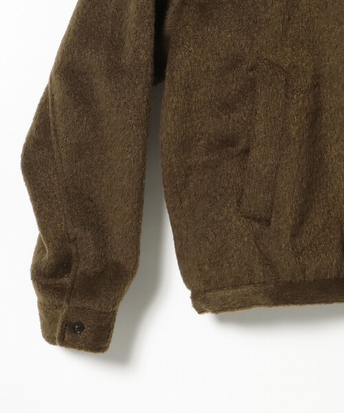BEAMS HEART(ビームスハート)の「シャギー ジップアップ ブルゾン(ライダースジャケット・メンズ・ブラック/ブラウン・LARGE/MEDIUM/SMALL)」の9枚目の写真