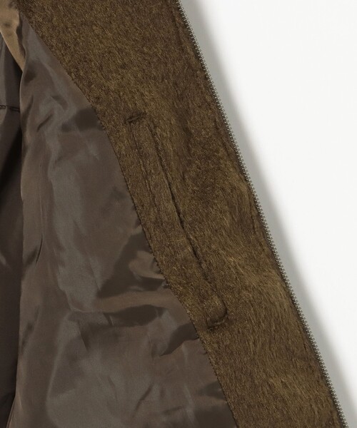 BEAMS HEART(ビームスハート)の「シャギー ジップアップ ブルゾン(ライダースジャケット・メンズ・ブラック/ブラウン・LARGE/MEDIUM/SMALL)」の10枚目の写真