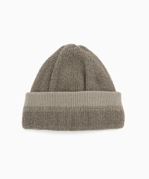 417 EDIFICE（フォーワンセブンエディフィス）の「RACAL / ラカル 417別注 Reversible Short Knit Cap（キャップ・メンズ・チャコールグレー/ブラック/ベージュ/ネイビー/ブラウン・FREE）」の4枚目の写真
