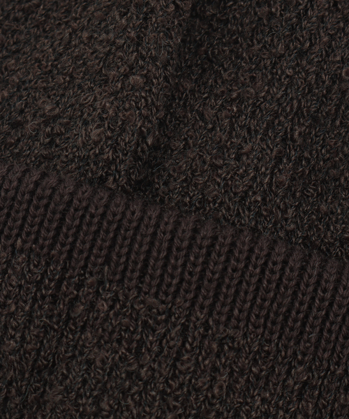417 EDIFICE（フォーワンセブンエディフィス）の「RACAL / ラカル 417別注 Reversible Short Knit Cap（キャップ・メンズ・チャコールグレー/ブラック/ベージュ/ネイビー/ブラウン・FREE）」の10枚目の写真
