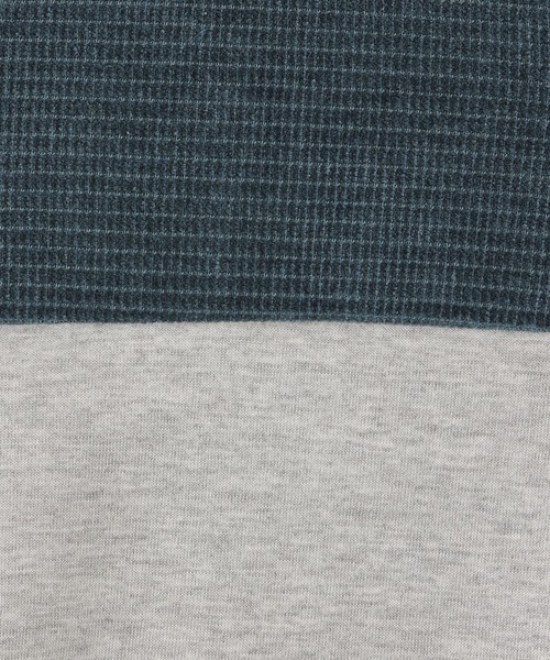 ikka（イッカ）の「ワッフルモール裏起毛コンビトレーナー（120~160cm）（スウェット・キッズ・セージグリーン/チャコール・160/150/140/130/120）」の12枚目の写真