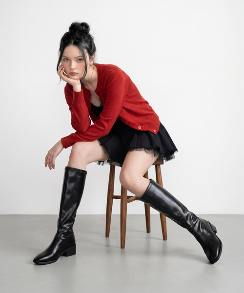 CHAAKAN(チャカン靴)の「リストスパンロングブーツ BLLTS4i164(ブーツ・レディース・ブラック・22.5cm/23cm/23.5cm/24cm/24.5cm/25cm)」の2枚目の写真