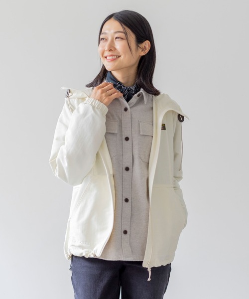 L.L.Bean(エルエルビーン)の「マウンテン・クラシック・フルジップ・ジャケット 米国フィット・プチ(ナイロンジャケット・レディース・オリーブドラブ/アイボリー・LARGE/MEDIUM/SMALL/X-SMALL)」の10枚目の写真