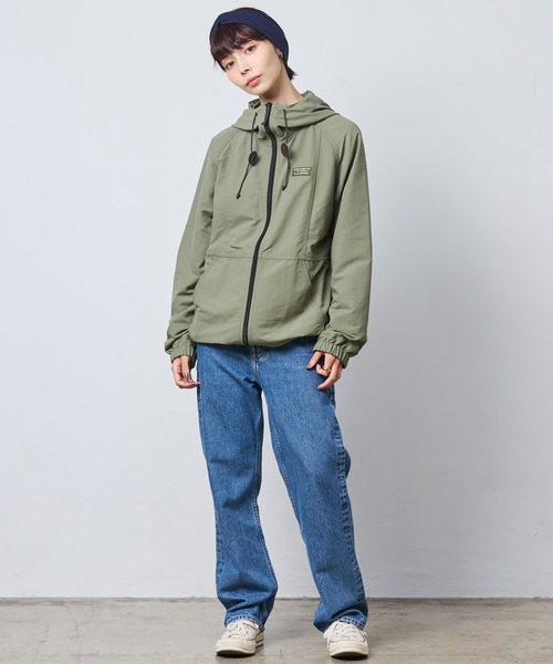 L.L.Bean(エルエルビーン)の「マウンテン・クラシック・フルジップ・ジャケット 米国フィット・プチ(ナイロンジャケット・レディース・オリーブドラブ/アイボリー・LARGE/MEDIUM/SMALL/X-SMALL)」の19枚目の写真