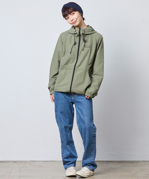 L.L.Bean(エルエルビーン)の「マウンテン・クラシック・フルジップ・ジャケット 米国フィット・プチ(ナイロンジャケット・レディース・オリーブドラブ/アイボリー・LARGE/MEDIUM/SMALL/X-SMALL)」の15枚目の写真