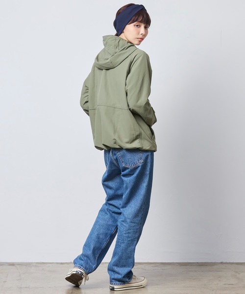 L.L.Bean(エルエルビーン)の「マウンテン・クラシック・フルジップ・ジャケット 米国フィット・プチ(ナイロンジャケット・レディース・オリーブドラブ/アイボリー・LARGE/MEDIUM/SMALL/X-SMALL)」の12枚目の写真