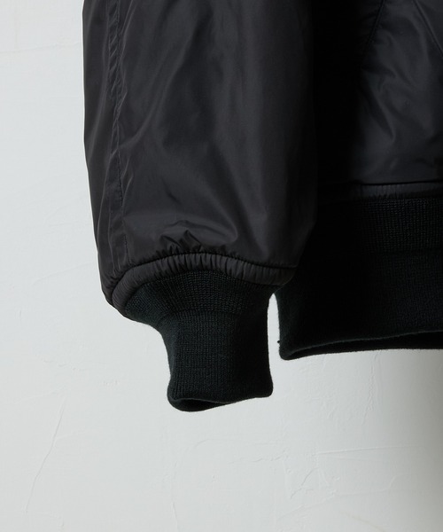 NUMBER (N)INE（ナンバーナイン）の「NYLON MA-1 JACKET / 撥水 ナイロン 中綿 MA-1 ジャケット（MA-1・メンズ・ブラック系/オリーブ/ブラック・2/3/4）」の8枚目の写真