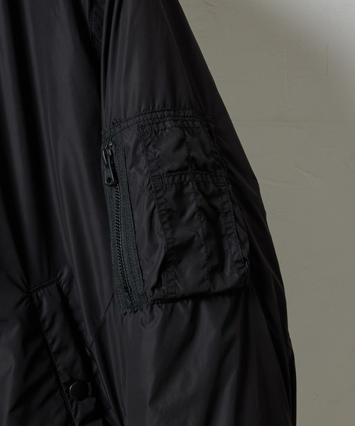 NUMBER (N)INE（ナンバーナイン）の「NYLON MA-1 JACKET / 撥水 ナイロン 中綿 MA-1 ジャケット（MA-1・メンズ・ブラック系/オリーブ/ブラック・2/3/4）」の9枚目の写真