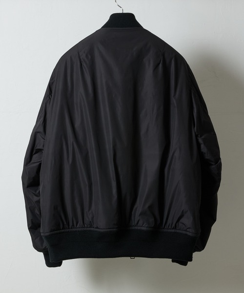NUMBER (N)INE（ナンバーナイン）の「NYLON MA-1 JACKET / 撥水 ナイロン 中綿 MA-1 ジャケット（MA-1・メンズ・ブラック系/オリーブ/ブラック・2/3/4）」の13枚目の写真