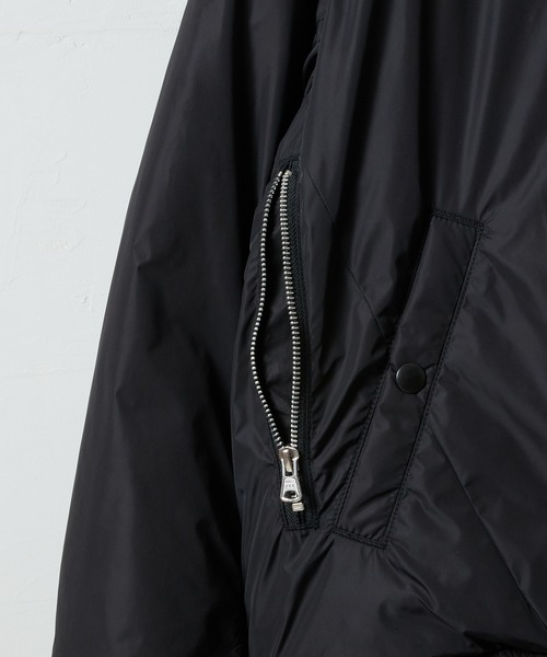 NUMBER (N)INE（ナンバーナイン）の「NYLON MA-1 JACKET / 撥水 ナイロン 中綿 MA-1 ジャケット（MA-1・メンズ・ブラック系/オリーブ/ブラック・2/3/4）」の20枚目の写真