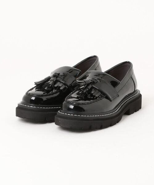Bridget Birkin(ブリジットバーキン)の「【Bridget Birkin】<撥水加工>ステッチタッセルローファー(561645)(ローファー・レディース・ブラック/ブラック系その他・22.5/24/24.5/23/23.5)」の2枚目の写真