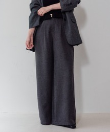 【on:nue】メランジタックワイドパンツ/26-27 AW COLLECTION