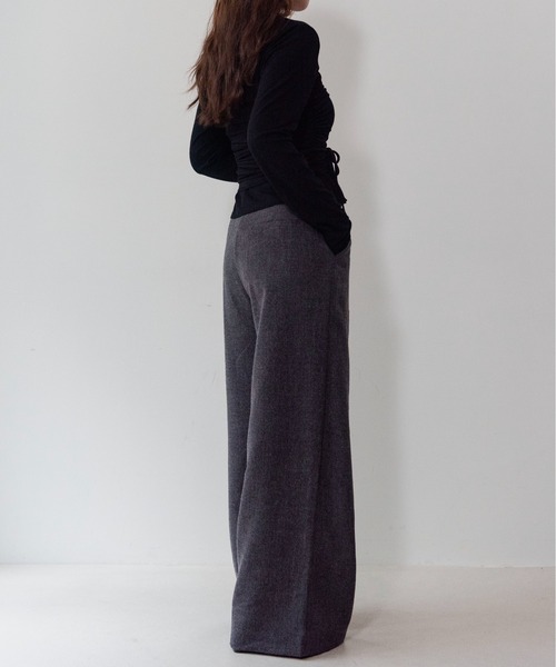 on:nue(オンニュ)の「【on:nue】メランジタックワイドパンツ/26-27 AW COLLECTION(その他パンツ・レディース・ベージュ/グレー/ブラウン・MEDIUM/SMALL)」の21枚目の写真