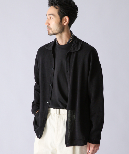 EDIFICE(エディフィス)の「《EDIFICE by PIPPIOLINO》クロシェ ニット シャツ(シャツ/ブラウス・メンズ・ブラック/ネイビー/ブラウン/レッド系その他・MEDIUM/LARGE)」の8枚目の写真