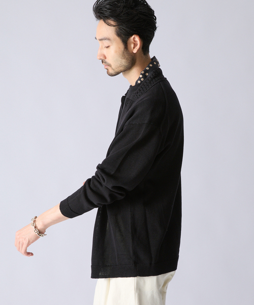 EDIFICE(エディフィス)の「《EDIFICE by PIPPIOLINO》クロシェ ニット シャツ(シャツ/ブラウス・メンズ・ブラック/ネイビー/ブラウン/レッド系その他・MEDIUM/LARGE)」の9枚目の写真