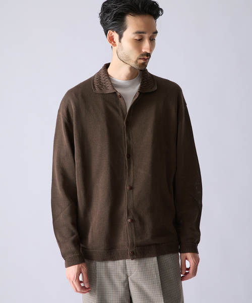 EDIFICE(エディフィス)の「《EDIFICE by PIPPIOLINO》クロシェ ニット シャツ(シャツ/ブラウス・メンズ・ブラック/ネイビー/ブラウン/レッド系その他・MEDIUM/LARGE)」の17枚目の写真