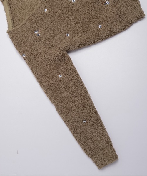 La-gemme(ラジェム)の「小花刺繍 ニットカーディガン/羽織り/大人かわいい(カーディガン/ボレロ・レディース・ブラック/オフホワイト/ブラウン・フリー)」の18枚目の写真