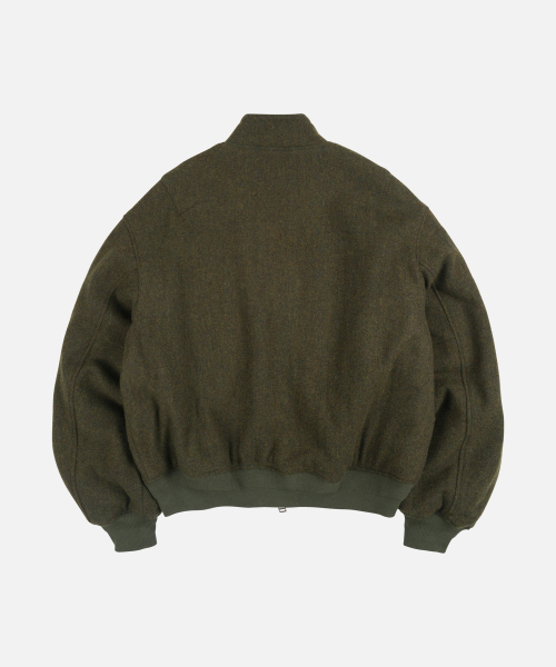 FRIZMWORKS(フリズムワークス)の「ウールフライトジャケット _ モスグリーン(ブルゾン・メンズ・その他・SMALL/MEDIUM/LARGE/X-LARGE)」の3枚目の写真
