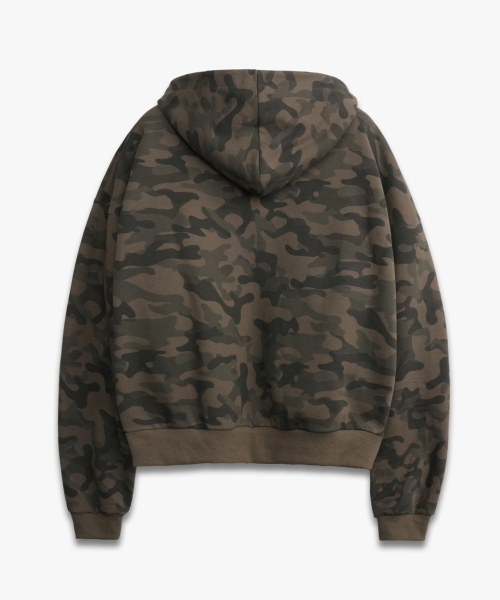 DOFFJASON(ドフジェーソン)の「レザーポイントフードジップアップ CAMO(パーカー・メンズ・その他・MEDIUM/LARGE)」の3枚目の写真