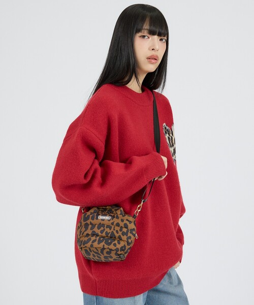 ROOTOTE(ルートート)の「【ROOTOTE/ルートート】FE babyroo レパード-A / ベビールー /ショルダーベルト付き 2WAY仕様/ユニセックス(ショルダーバッグ・メンズ・ブラウン/カーキ・フリー)」の10枚目の写真