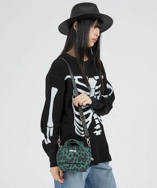 ROOTOTE(ルートート)の「【ROOTOTE/ルートート】FE babyroo レパード-A / ベビールー /ショルダーベルト付き 2WAY仕様/ユニセックス(ショルダーバッグ・メンズ・ブラウン/カーキ・フリー)」の4枚目の写真