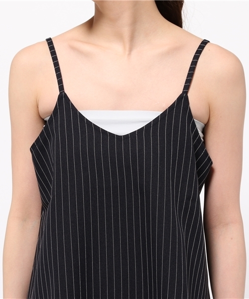 N.（N. Natural Beauty Basic）（エヌエヌナチュラルビューティーベーシック）の「ストライプセットアップキャミソール（キャミソール・レディース・グレー/ネイビー/ブラック系その他/ベージュ系その他・MEDIUM）」の8枚目の写真