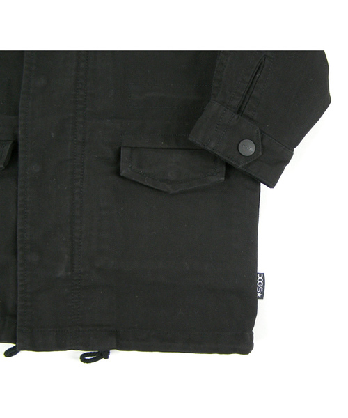 X-girl Stages（エックスガールステージス）の「MODS COAT(4T～6T)（ミリタリージャケット・キッズ・ブラック/カーキ・4T/5T/6T）」の8枚目の写真