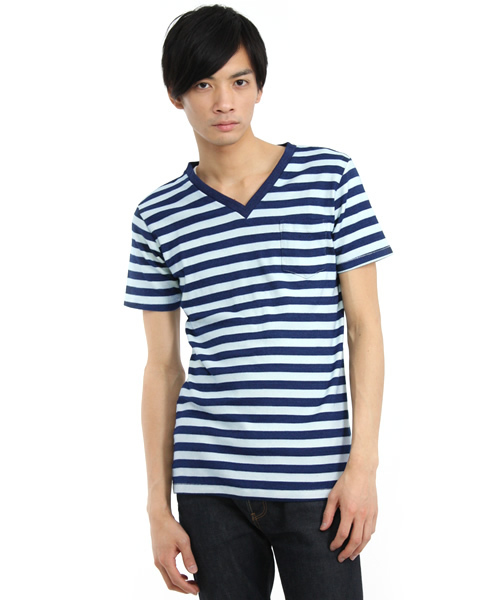 SHIPS（シップス）の「LOS ANGELES TC:V-NECK POCKET-TEE       （Tシャツ/カットソー・メンズ・ホワイト/ブラック/オリーブ/ブルー系その他・SMALL/MEDIUM/LARGE）」の4枚目の写真