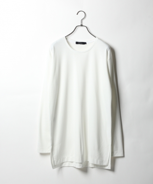 RAGEBLUE(レイジブルー)の「<トレンドのロング丈>TRPUロングカットソー/748208(Tシャツ/カットソー・メンズ・ホワイト/ブラック/グレー/ブルー・SMALL/LARGE/MEDIUM)」の9枚目の写真
