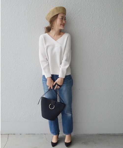 SHIPS（シップス）の「ブレードベレー◇（ハンチング/ベレー帽・レディース・ブラック/ベージュ・ONE SIZE）」の5枚目の写真