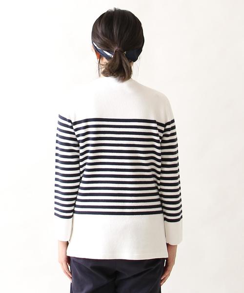 coen(コーエン)の「ミラノリブボーダーニット(ニット/セーター・レディース・レッド/ネイビー・LARGE/MEDIUM)」の5枚目の写真