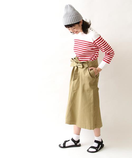 coen(コーエン)の「ミラノリブボーダーニット(ニット/セーター・レディース・レッド/ネイビー・LARGE/MEDIUM)」の12枚目の写真