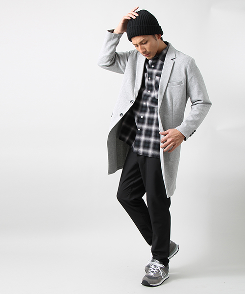 WEGO(ウィゴー)の「WEGO/ポンチチェスターコート(チェスターコート・メンズ・杢グレー/ブラック/その他1・LARGE/MEDIUM)」の13枚目の写真