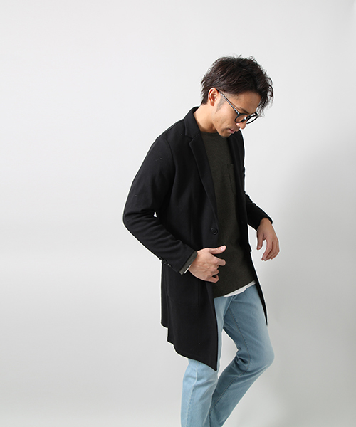 WEGO(ウィゴー)の「WEGO/ポンチチェスターコート(チェスターコート・メンズ・杢グレー/ブラック/その他1・LARGE/MEDIUM)」の15枚目の写真