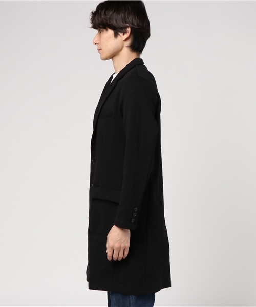 WEGO(ウィゴー)の「WEGO/ポンチチェスターコート(チェスターコート・メンズ・杢グレー/ブラック/その他1・LARGE/MEDIUM)」の4枚目の写真