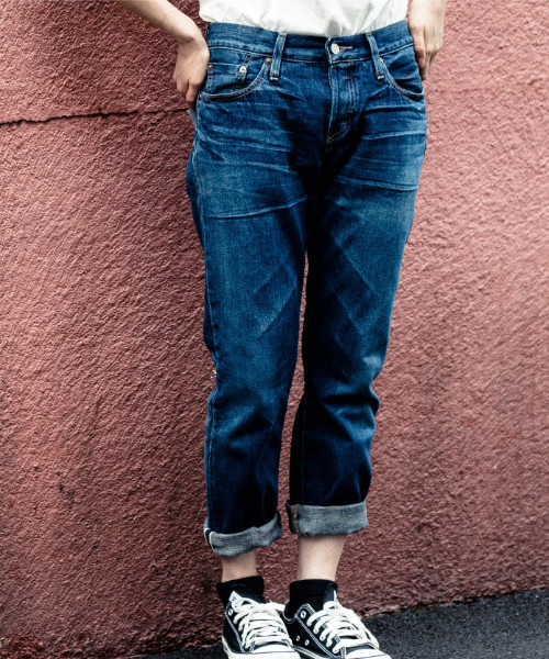 501(R)T(ゴーマルイチティー)の「501(R) CT カスタムテーパードジーンズ ダークインディゴブルー FOR WOMEN ROUTE INDIGO/12oz(デニムパンツ・レディース・ダークインディゴブルー・27inch/26inch/29inch/28inch/24inch/25inch/23inch)」の1枚目の写真