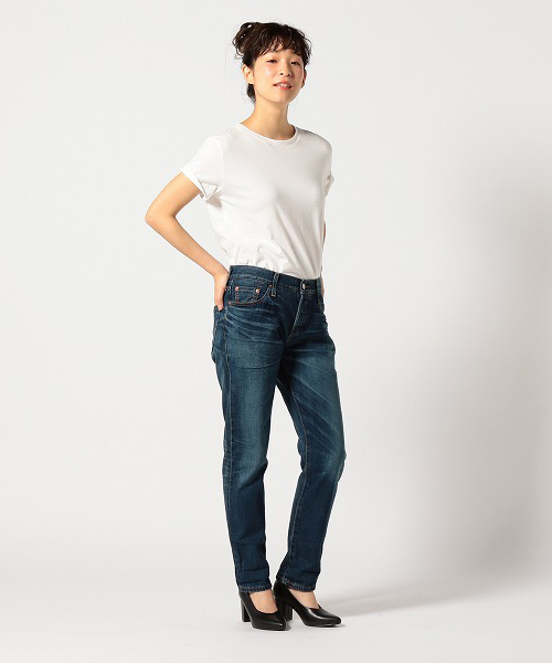 501(R)T(ゴーマルイチティー)の「501(R) CT カスタムテーパードジーンズ ダークインディゴブルー FOR WOMEN ROUTE INDIGO/12oz(デニムパンツ・レディース・ダークインディゴブルー・27inch/26inch/29inch/28inch/24inch/25inch/23inch)」の17枚目の写真