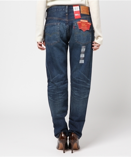 501(R)T(ゴーマルイチティー)の「501(R) CT カスタムテーパードジーンズ ダークインディゴブルー FOR WOMEN ROUTE INDIGO/12oz(デニムパンツ・レディース・ダークインディゴブルー・27inch/26inch/29inch/28inch/24inch/25inch/23inch)」の4枚目の写真