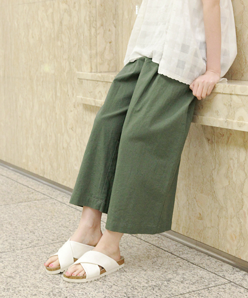 studio CLIP（スタディオクリップ）の「コットンリネンボンパンツ